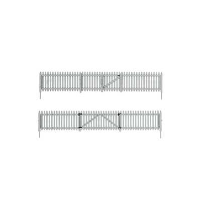 785-2984 WS HO Picket Fence w/Gates