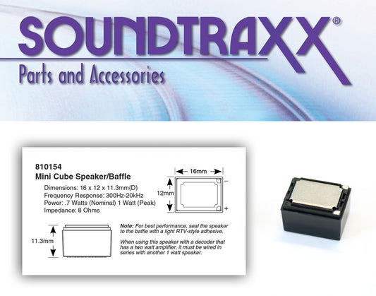 678-810154 Soundtraxx MiniCube 16x12x11.25mm