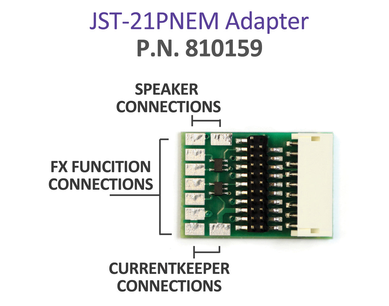 678-810159 Soundtraxx JST 21-PNEM Adapter