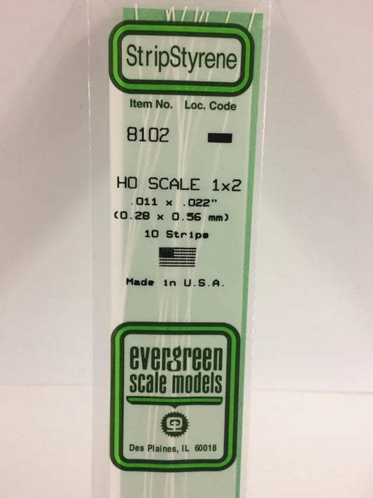 269-8102 Evergreen Strip -- HO 1x2