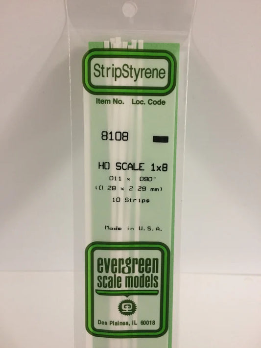 269-8108 Evergreen Strip -- HO 1x8