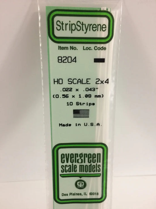 269-8204 Evergreen Strip -- HO 2x4