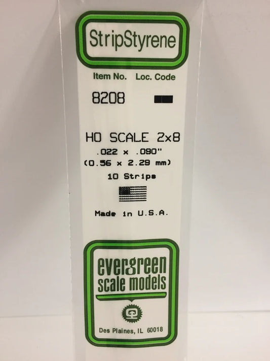 269-8208 Evergreen Strip -- HO 2x8