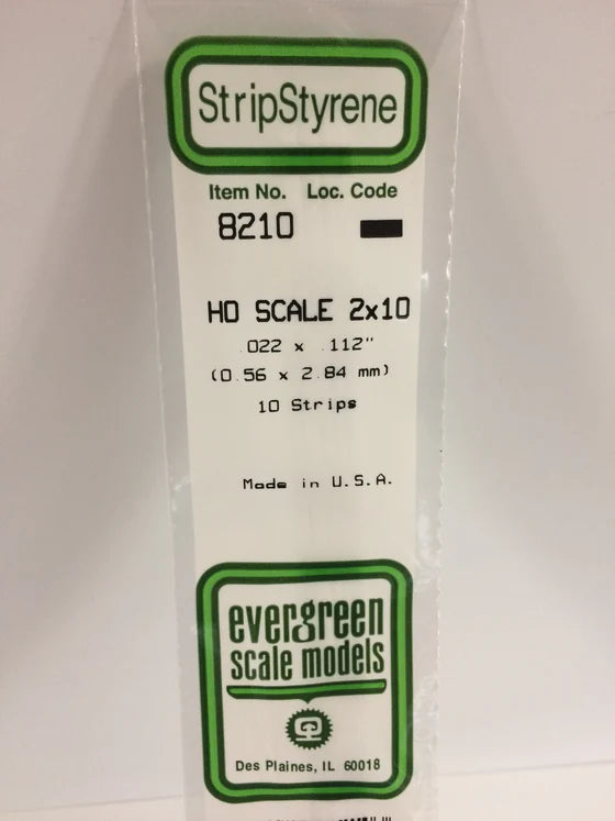 269-8210 Evergreen Strip -- HO 2x10
