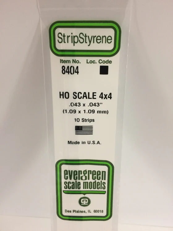 269-8404 Evergreen Strip -- HO 4x4