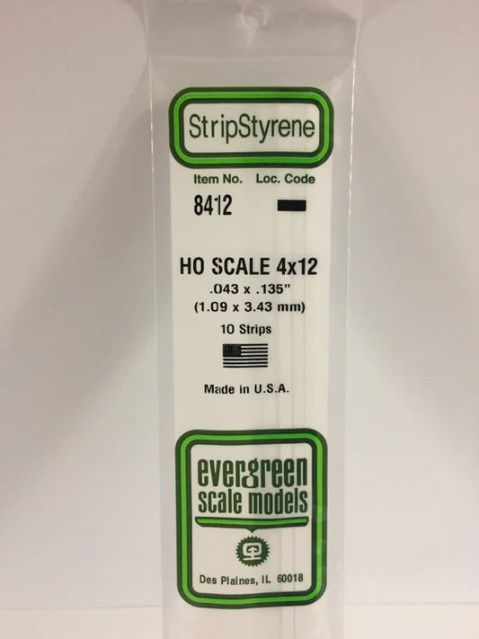 269-8412 Evergreen Strip -- HO 4x12