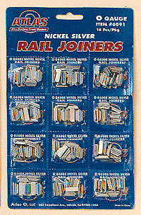 151-6091 Atlas O -- Nickel Silver Rail Joiners