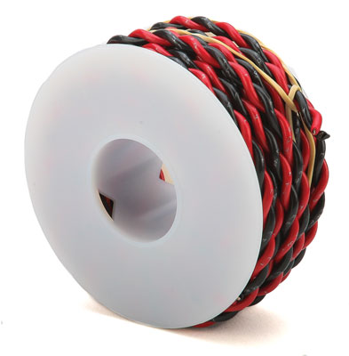 851-222070300 Wire Works 2c Wire 22g -- Black/Red
