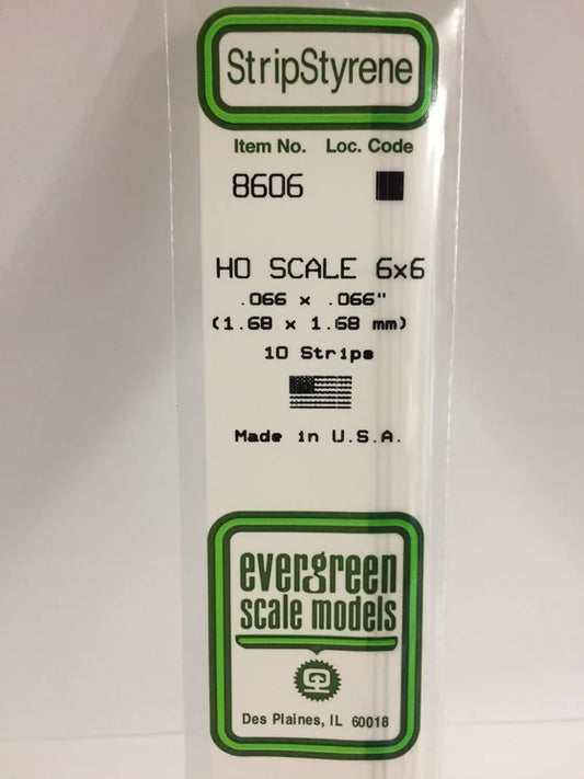 269-8606 Evergreen Strip -- HO 6x6