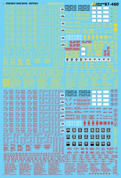 460-87460 Microscale HO Freight Car Data - Gothic