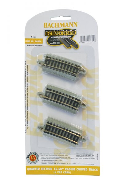 160-44834 Bachmann N 15.5" Radius 1/4 Curve
