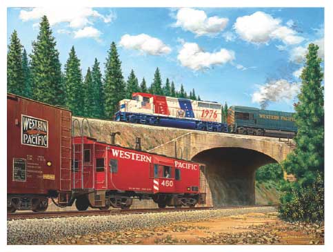 90-69959 Train Enthusiast Puzzle - What Goes Around