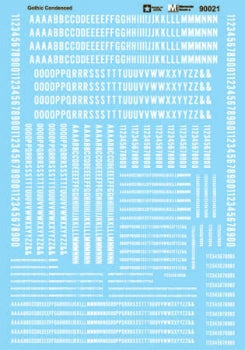 460-90021 Microscale Condensed Gothic -- White