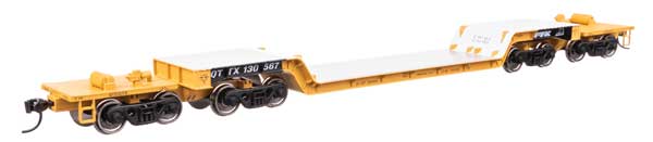 910-50239 Walthers HO 81' Depressed Flatcar -- QTTX #130567