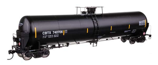 920-100762 Walthers HO Trinity Tank Car - CBTX #740706