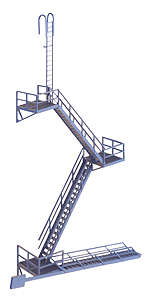 933-3736 Walthers HO Modern Fire Escape