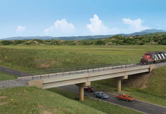 933-4592 Walthers HO Modern Long-Span RR Bridge