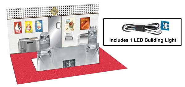 933-4701 Walthers HO Vintage Dairy Queen Interior