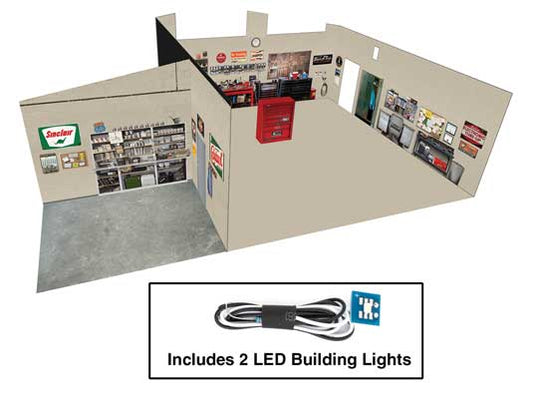 933-4703 Walthers HO Vintage Gas Station Interior