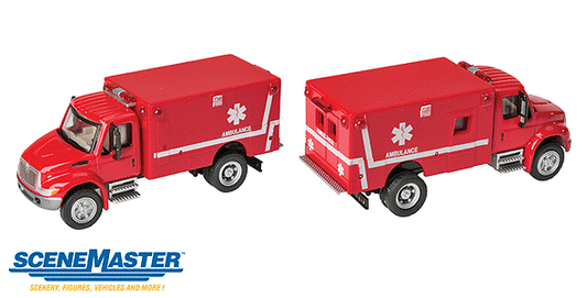 949-11931 Walthers HO EMS Ambulance - Red