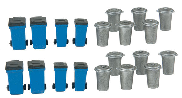 949-4127 Walthers HO Vintage Garbage Cans