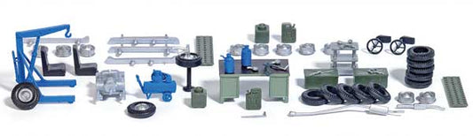 949-4167 Walthers HO Garage Detail Set #1