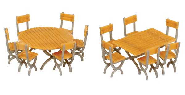 949-4191 Walthers HO Tables and Chairs
