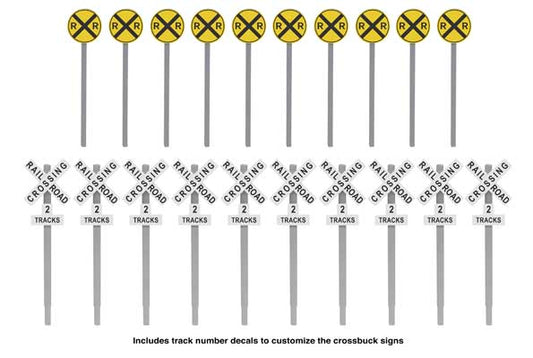 949-4197 Walthers HO Railroad Crossing Signs