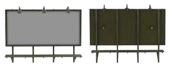 949-4253 Walthers HO Wall-Mounted Billboard