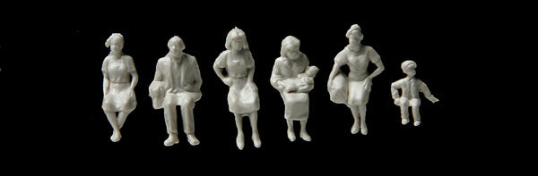 949-6051 Walthers HO Seated Figures
