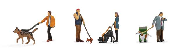 949-6082 Walthers HO People w/Dogs