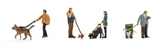 949-6082 Walthers HO People w/Dogs