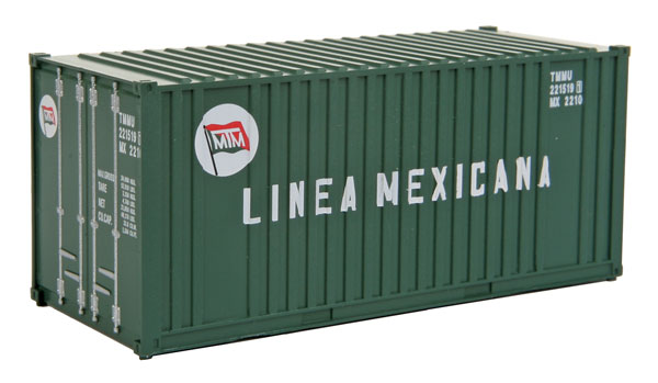 949-8008 Walthers HO 20' Container -- Linea Mexicana