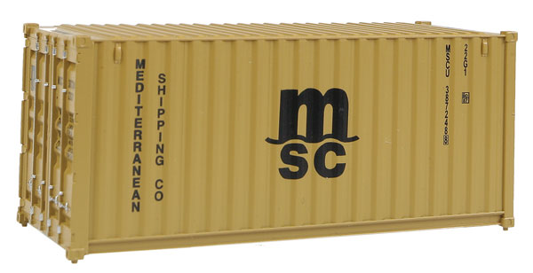 949-8057 Walthers HO 20' Container -- MSC