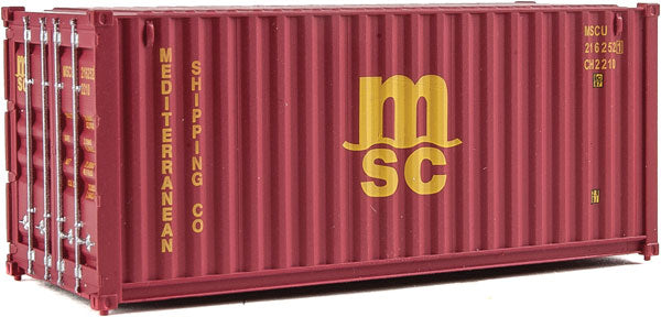 949-8059 Walthers HO 20' Container -- MSC