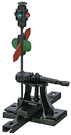 97-204 Cab Ind HO Hi-Level Switch Stand - Sprung