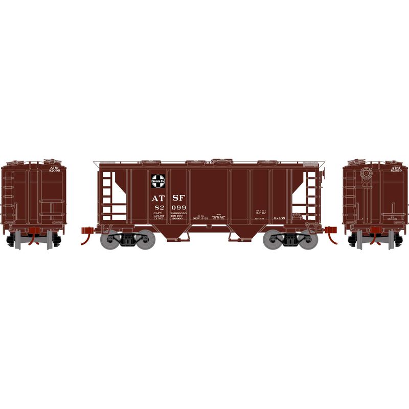 ATH15409 Athearn HO PS-2 2003 2-Bay Hopper, ATSF #82099