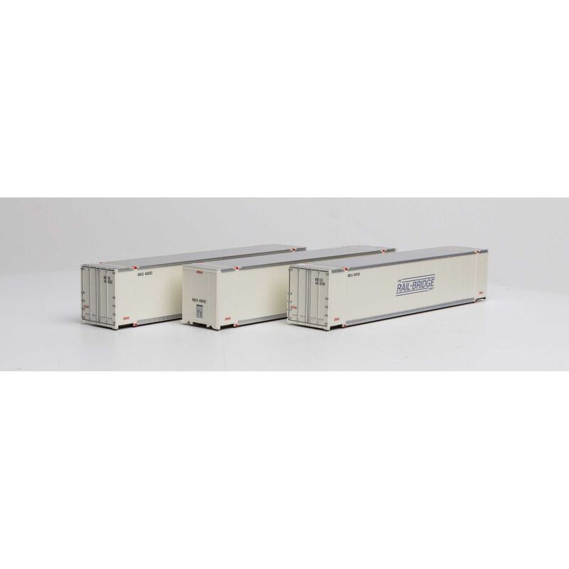 ATH27693 Athearn HO 48' Containers, Rail Bridge