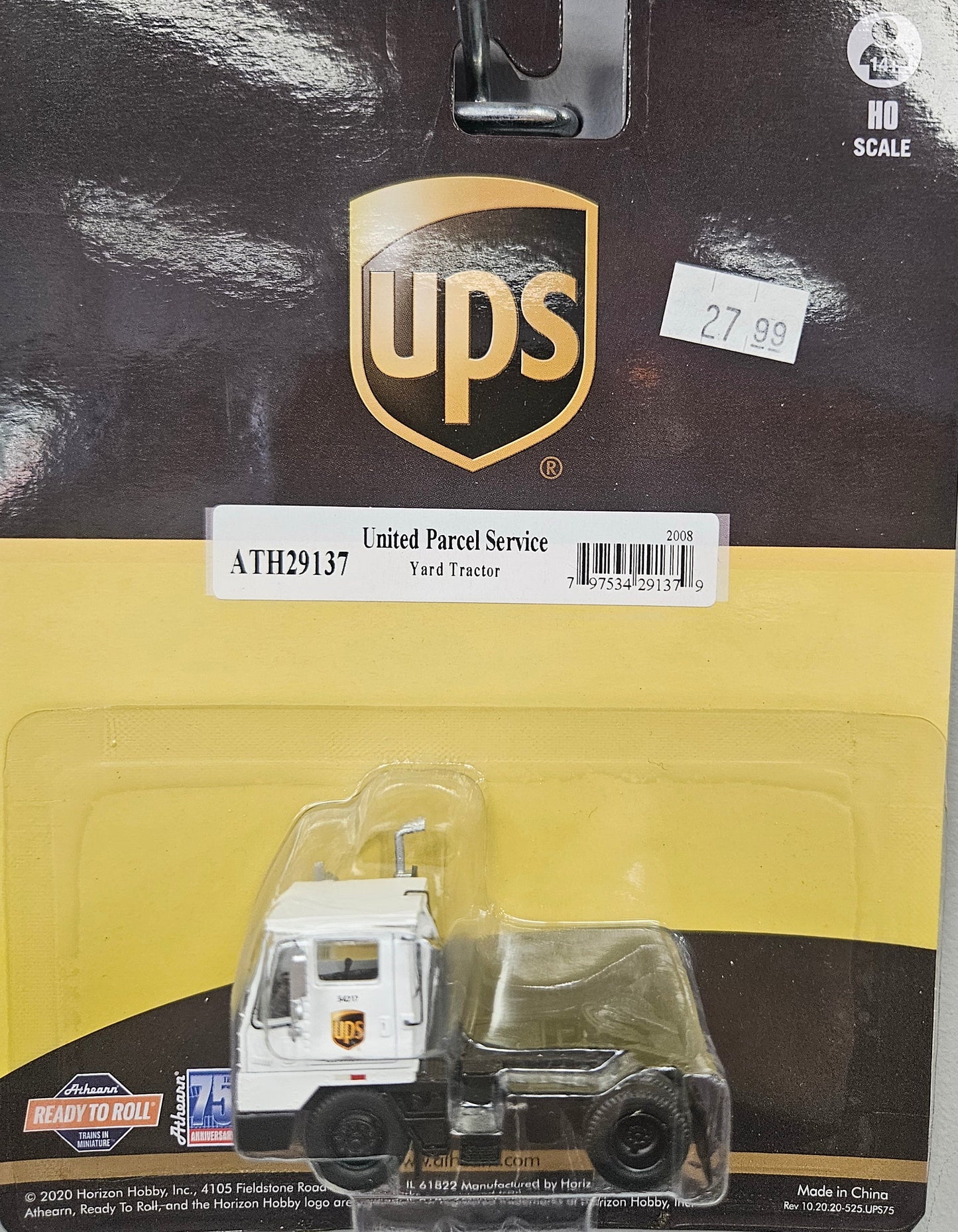 ATH29137 Athearn HO Yard Tractor, UPS