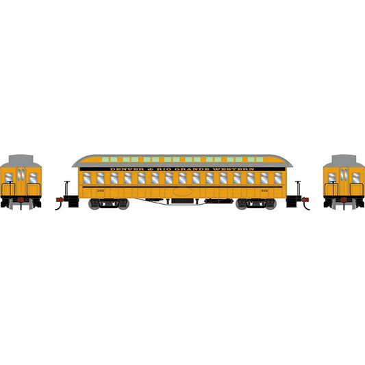 ATH84843 Athearn HO 50' Coach, D&RGW #302