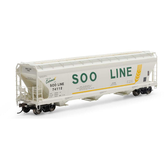 ATHG-15438 Athearn Genesis HO ACF 4600 3-Bay Center Flow Hopper, SOO #74112