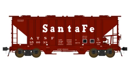 C1-FC01000 Class One HO 2-Bay Hopper Car -- ATSF 350033