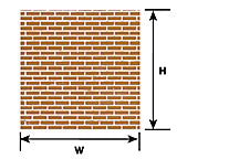 570-91613 Plastruct Sheet Brick .187" Red