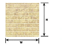 570-91621 Plastruct Sheet Concrete Block .325" Beige