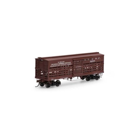 RND75292 Athearn HO 36' Stock Car, ATSF #52579