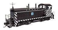 920-50501 Walthers Proto EMD NW2 - Standard DC -- Atchison, Topeka & Santa Fe #2410 (A. T. & S. F.; Zebra Scheme, black, white)