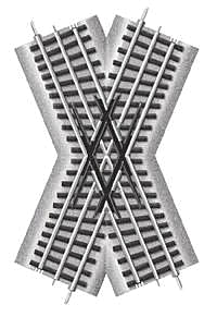 434-612051 Lionel 45-Degree Crossover 3-Rail FasTrack