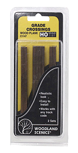 785-1147 WS HO Grade Crossing - Wood Plank