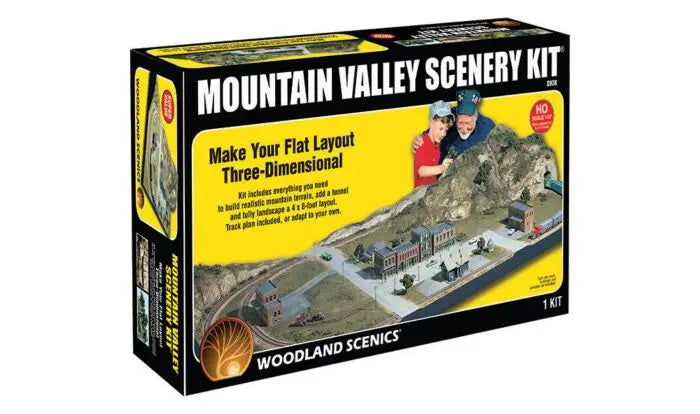 785-928 WS HO Mountain Valley Scenery Kit