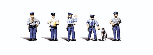 785-2736 WS O Policemen & Canine Cop